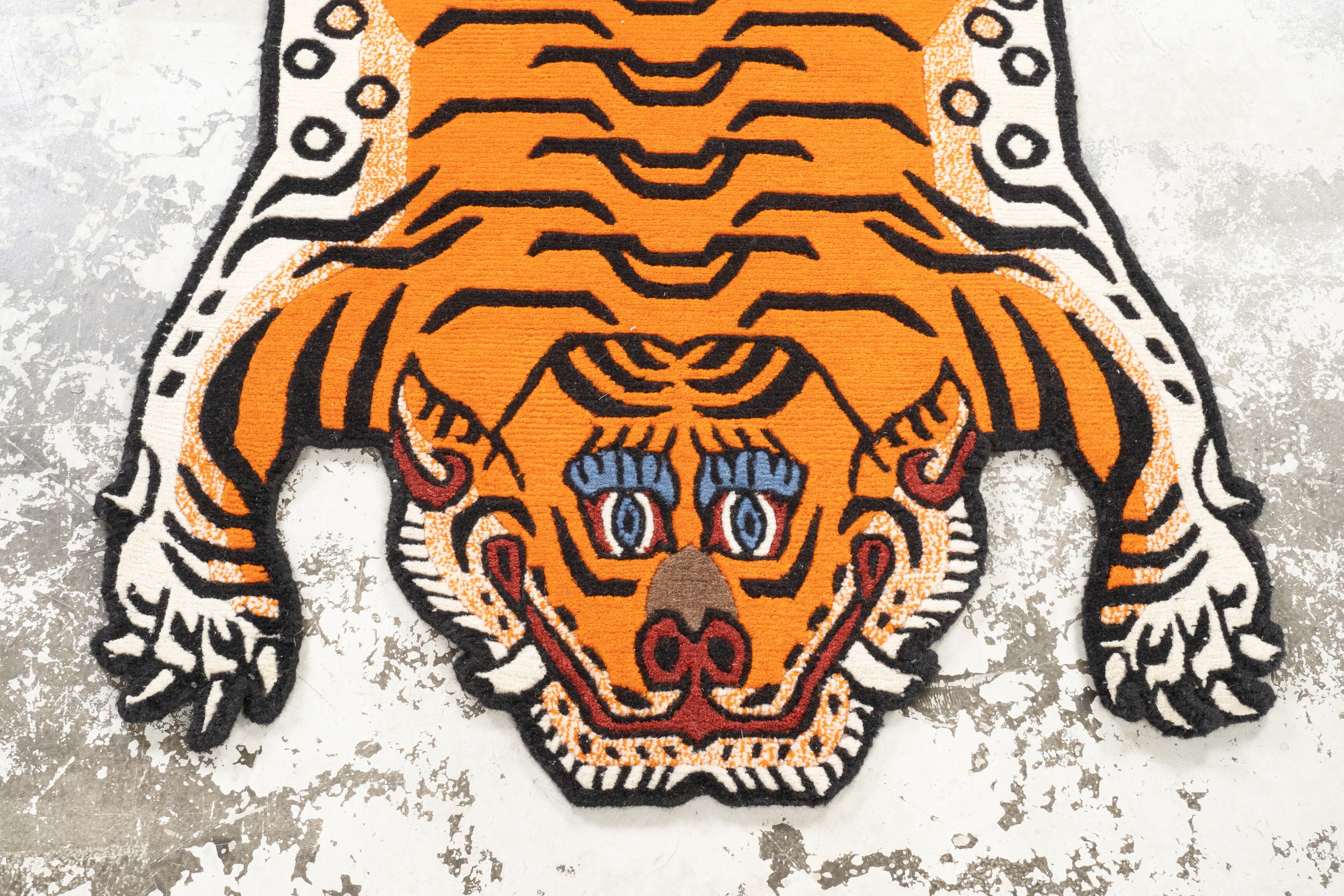 Tibetan Tiger Rug 《Sサイズ•ウール343》チベタンタイガーラグ