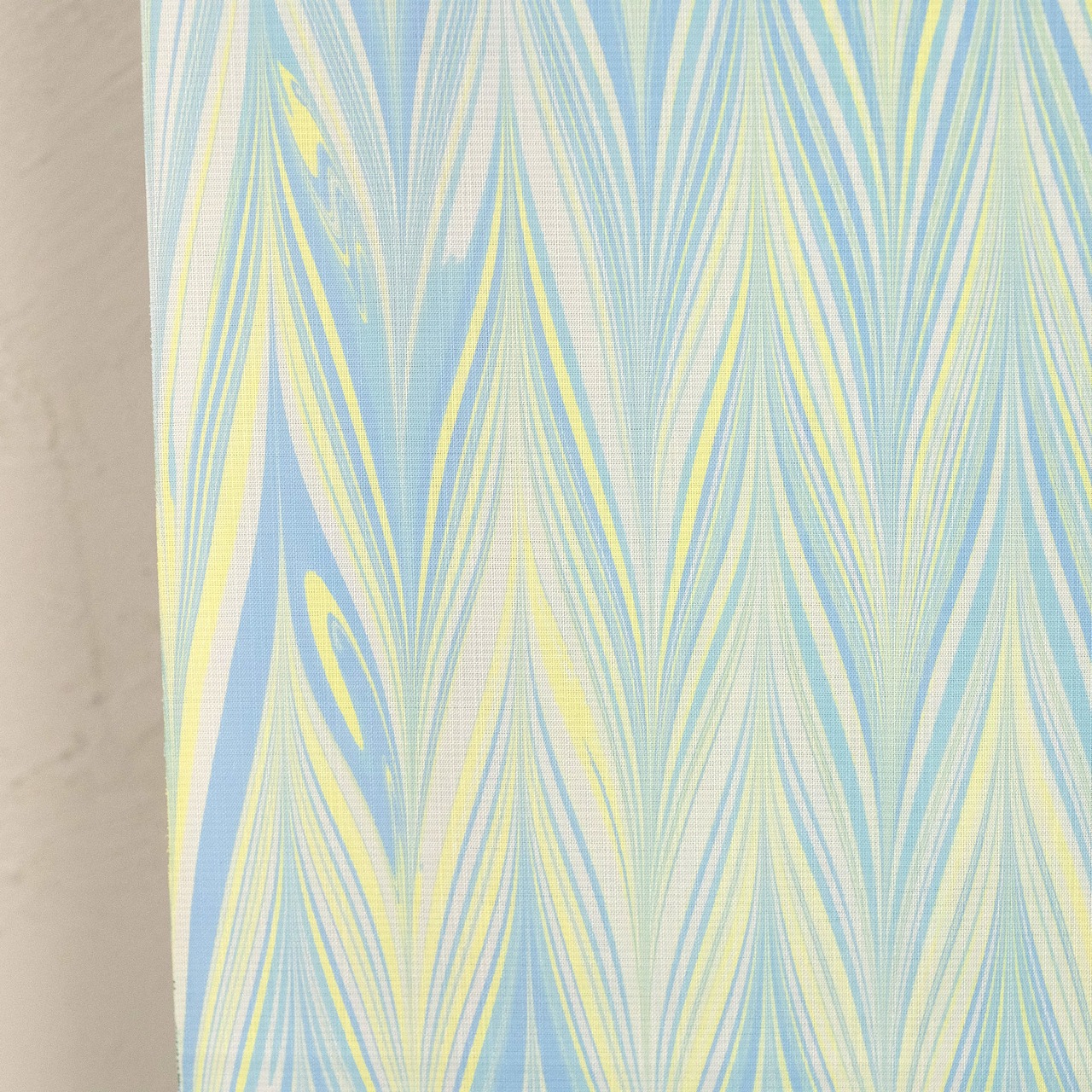 セオアルファ「青とレモネード〜矢羽柄」〜浴衣・夏着物・単衣