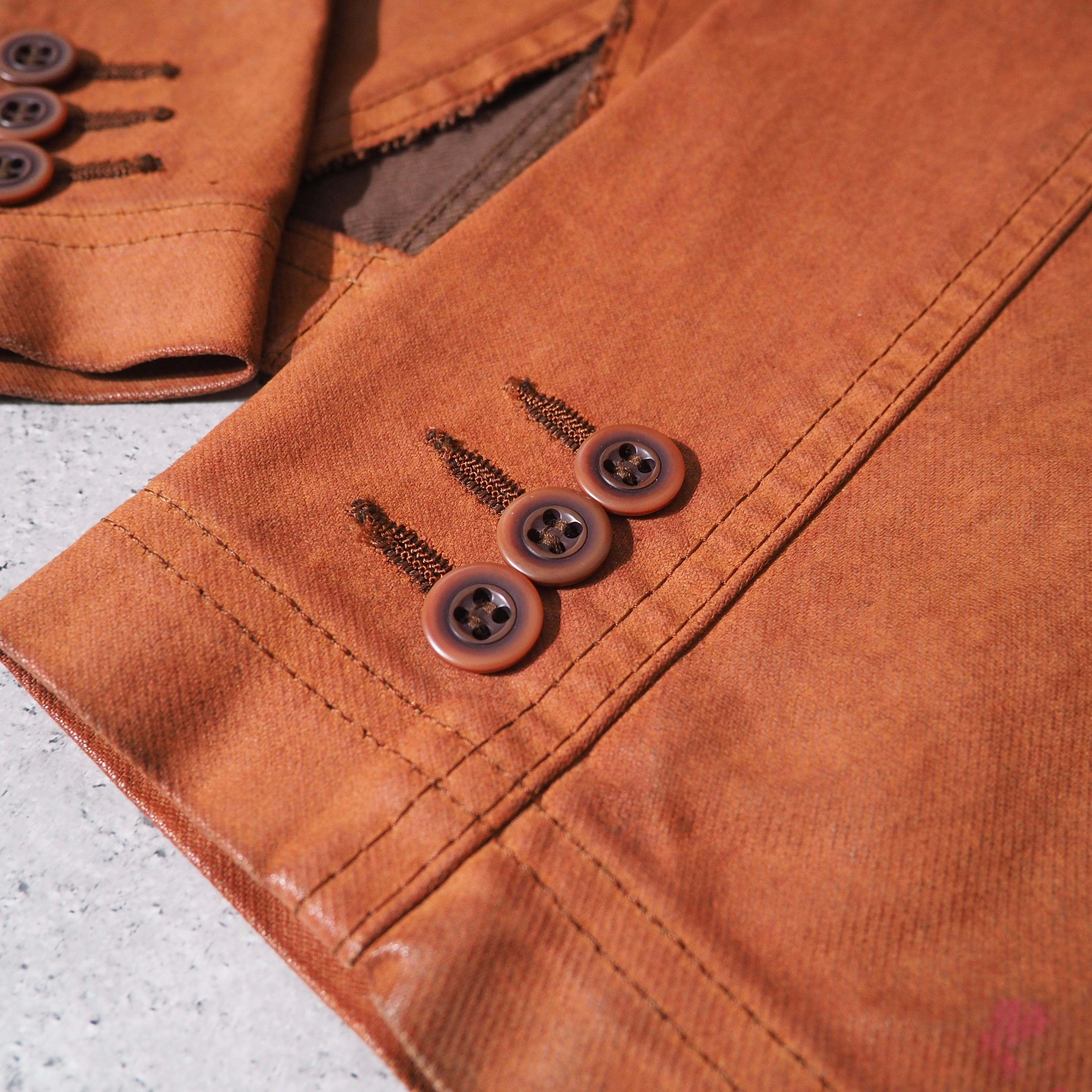 1990s " Monsieur Nicole " ” 染色 ” Over dye coating vintage jacket
