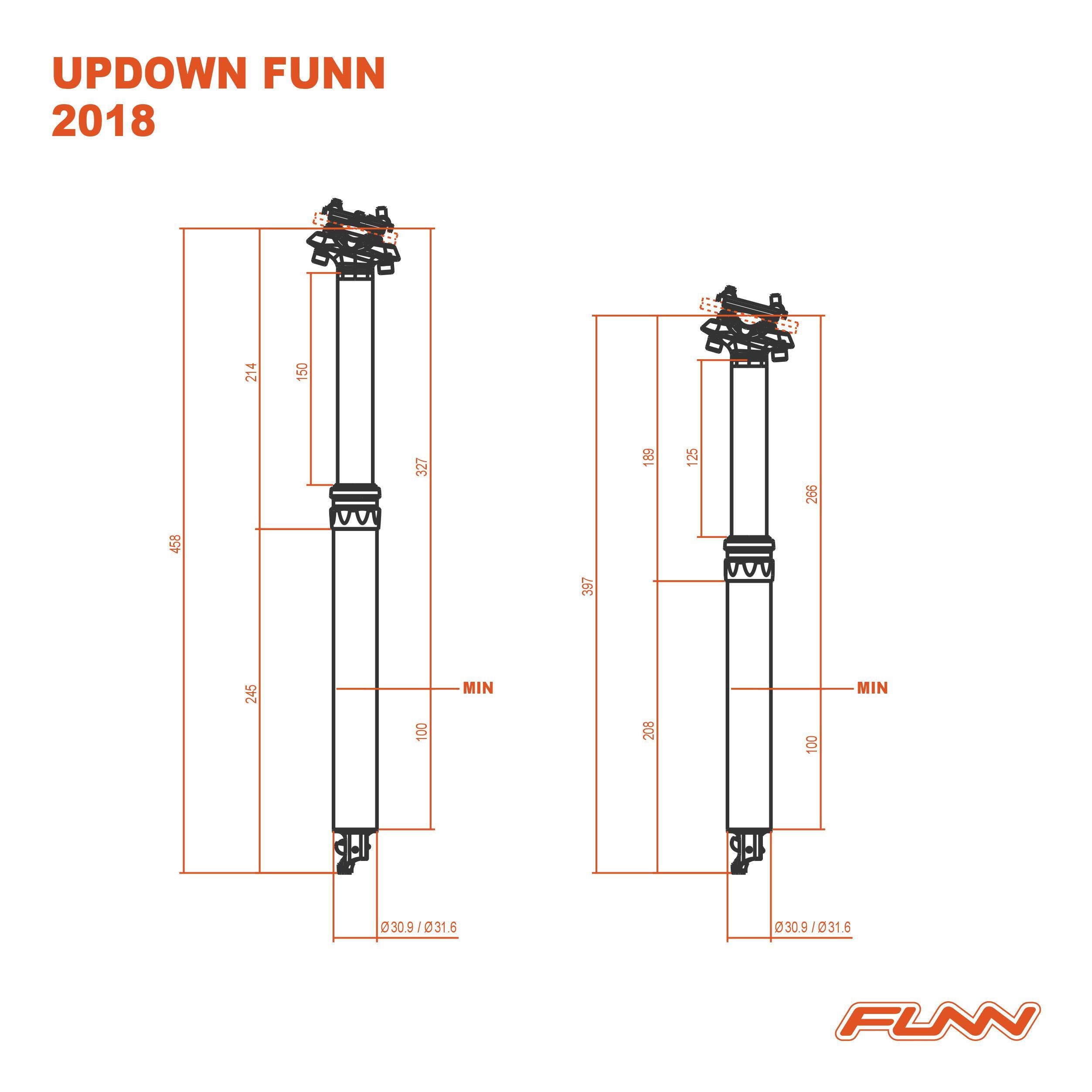 【FUNN】UP DOWN Internal [アップダウン インターナル] Φ30.9mm / 125mm | 【CARNOSA  BIKES】マウンテンバイク&BMX 自転車ショップ powered by BASE
