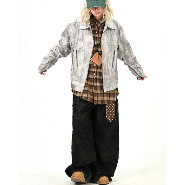 vintage zipper design jacket　ヴィンテージジッパーデザインジャケット　J1363