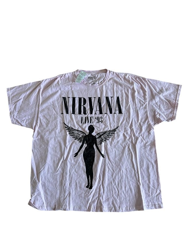 NIRVANA アンプラグド Tシャツ ピグメントダイ バンドT ニルヴァーナ