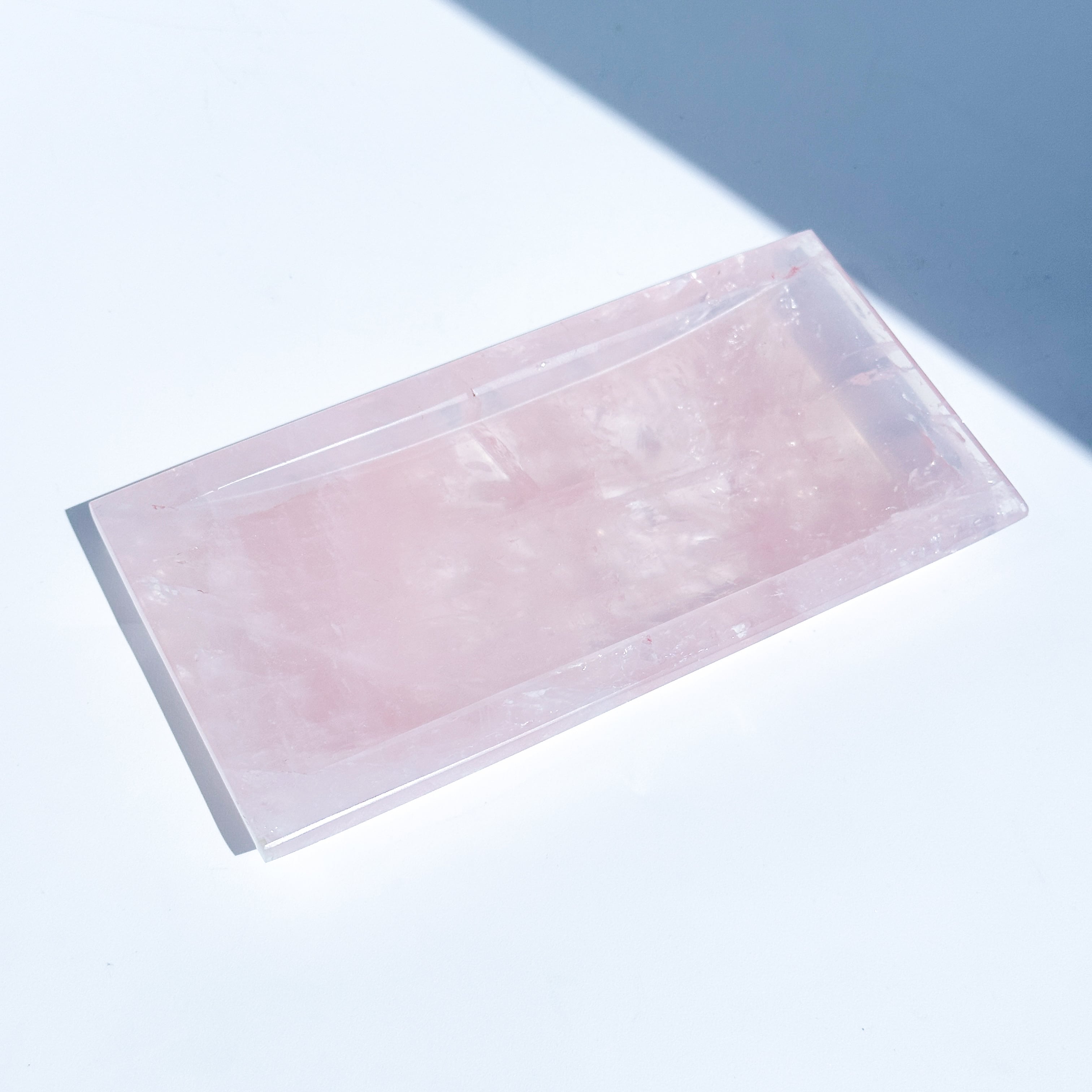 ローズクォーツのトレー 02◇ Rose Quartz ◇ 天然石・鉱物・パワーストーン・インテリア