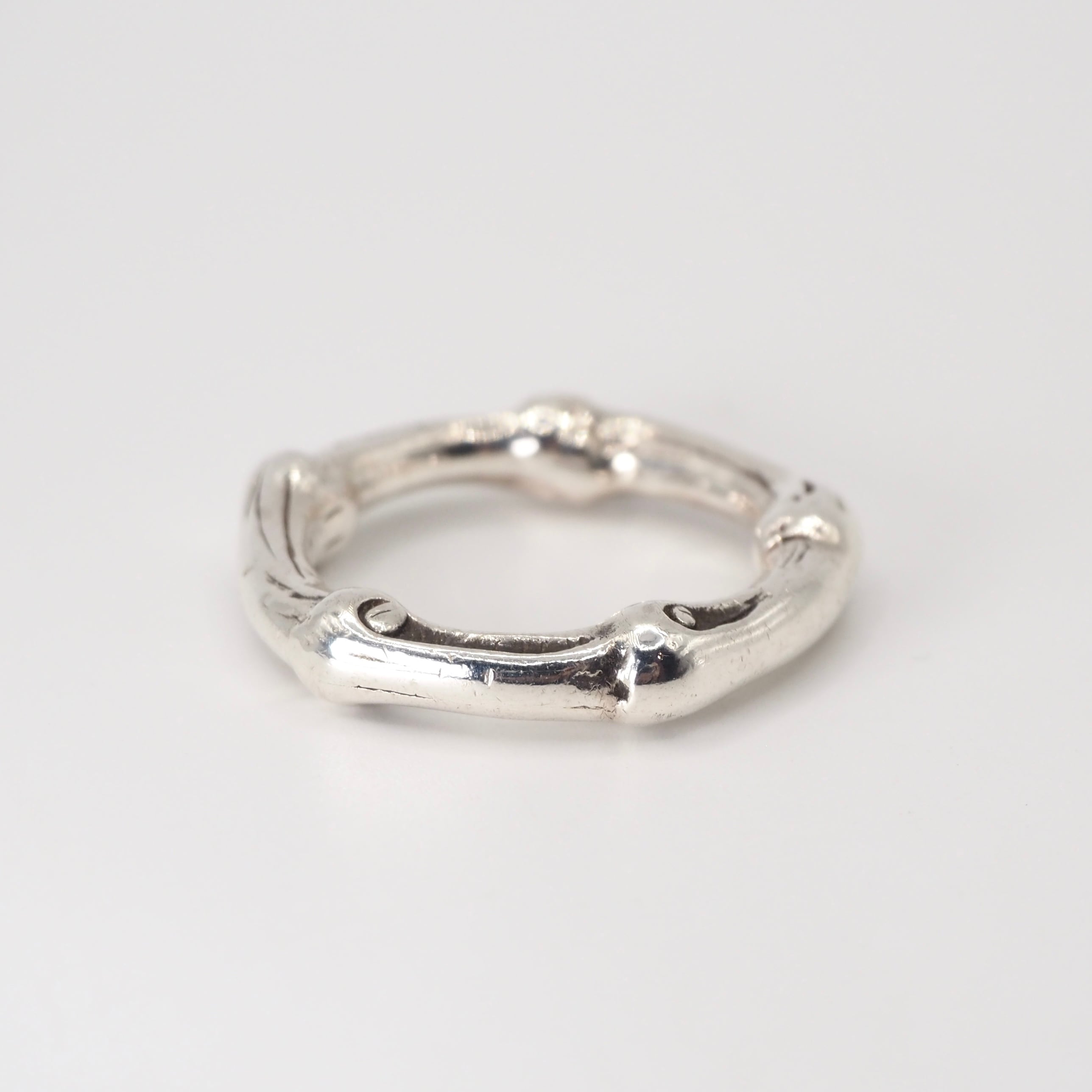 みね 出せます Tiffany&Co. 約14号 バンブーリング シルバー925