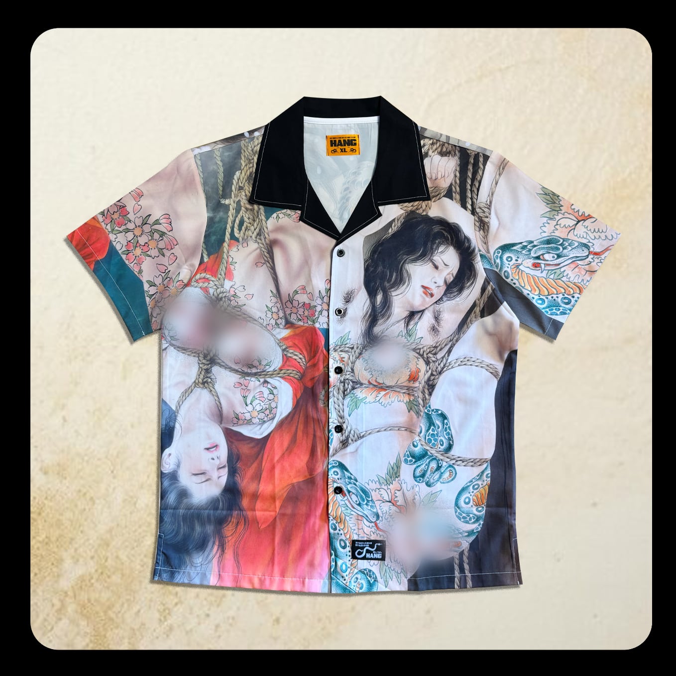 【小妻 要 × HANG】美肉散華 aloha shirts