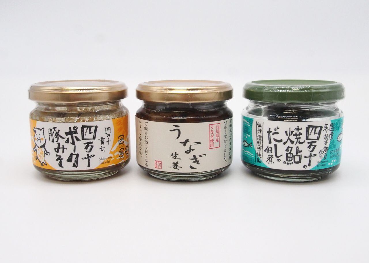 seaweed-paste　プレゼント　eel　うなぎ生姜　ご飯の友　テレビ朝日　accompany-rice　勇退　tsukudani　退職祝い　ギフト　shimanto-pork　御飯の友　しまんとぽーく　四万十ポーク　内祝い　海苔の佃煮　うなぎしょうが　ひとえぐさ　瓶詰　贈り物　引退　有吉　マツコ　コロナからの復活へ　...