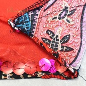 フラメンコ 衣装 ワンピース ドレス トップス 赤 黒 ペイズリー レース ダンス 柄 模様 伸縮 パーティ 発表会 舞台 ブラック系 レッド系 ボリュームアップ 華やか デザイン イベント 舞台衣装 コスチュームレディース 服装