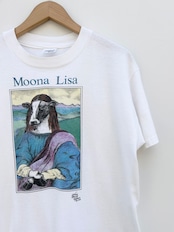 80s "Moona Lisa" Art Tee MADE IN USA Size L