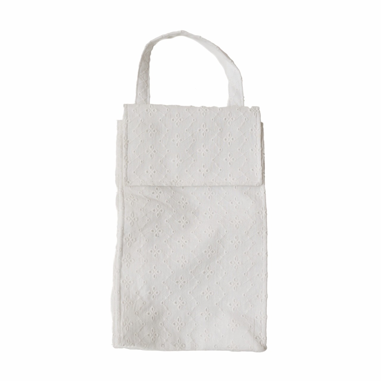 lace shoes bag/white