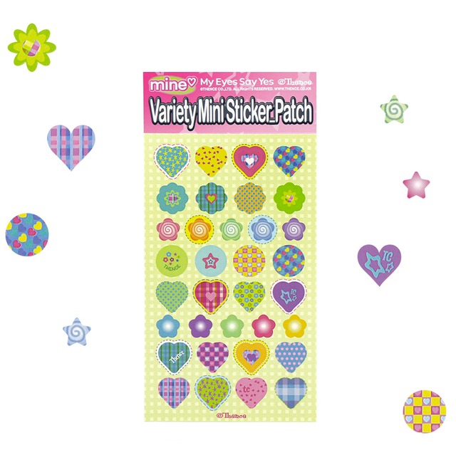 「Patch」バラエティ ミニ ステッカー
