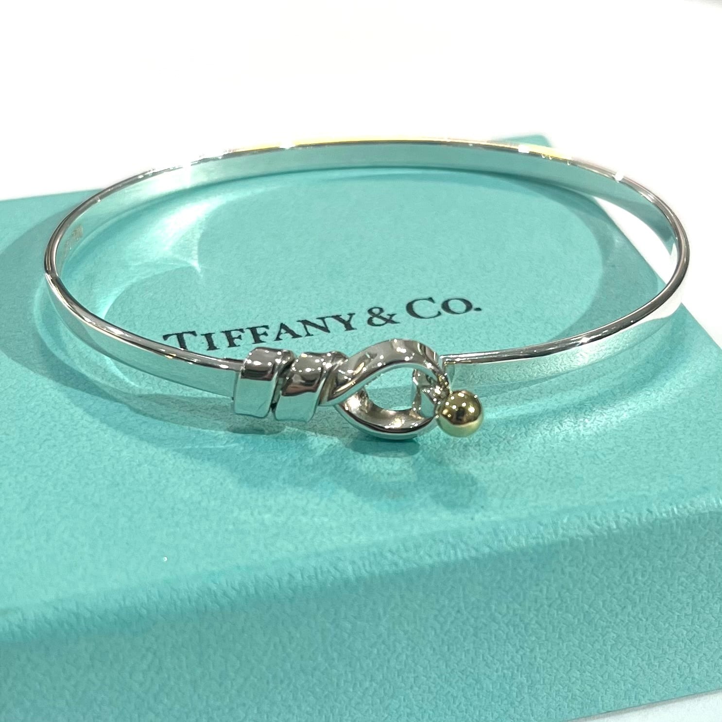 TIFFANY&CO.】2944 silver925×18k ティファニー コンビ silver× 18k