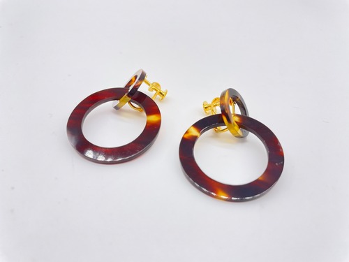 べっ甲 イヤリング（E-141）