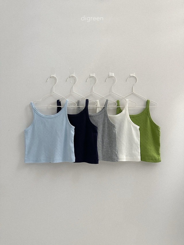 《予約/送料無料》eyelet sleeveless / digreen