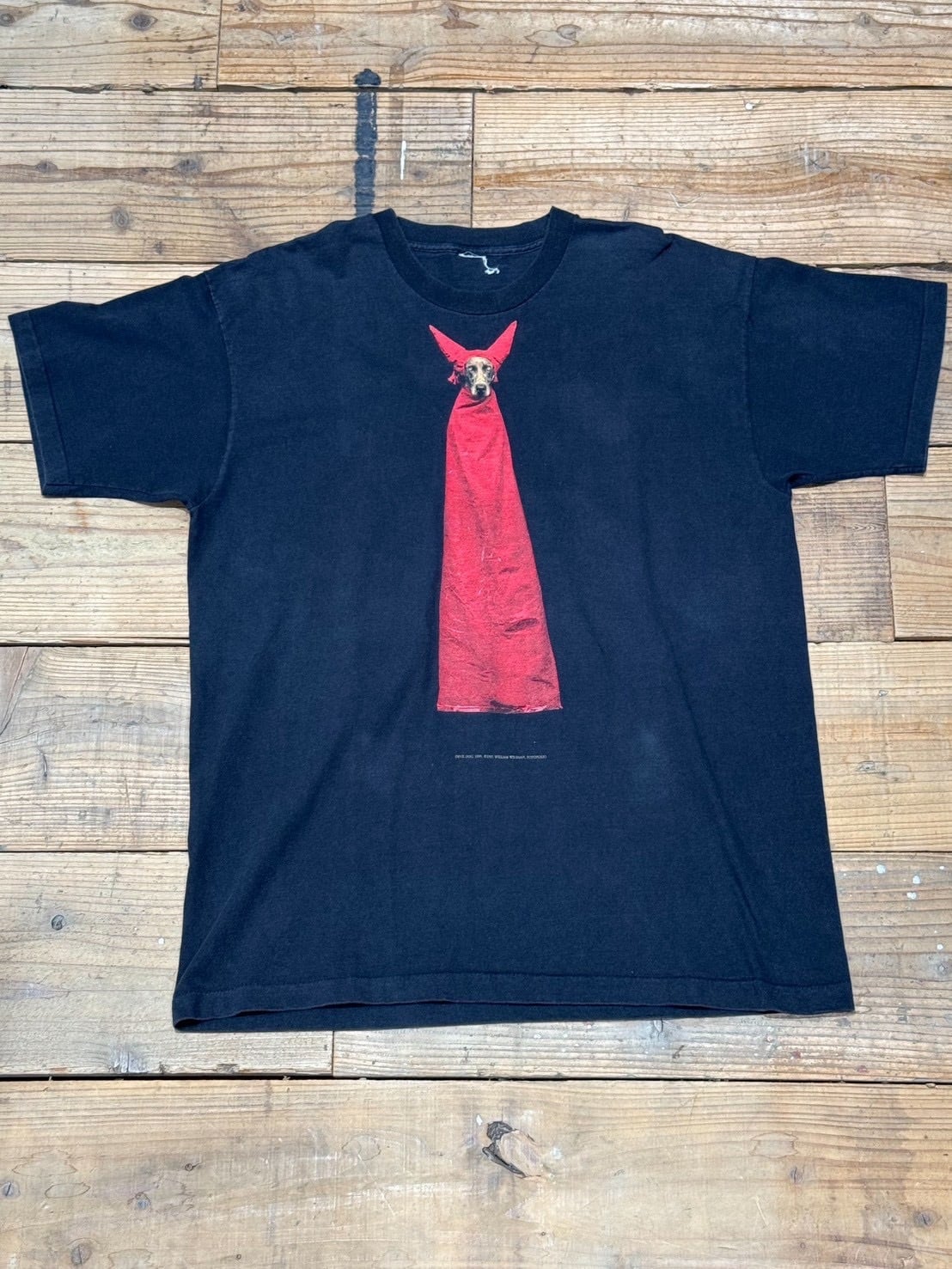 VINTAGE 90'S FOTOFOLIO WILLIAM WEGMAN PHOTO TSHIRTS | vintage