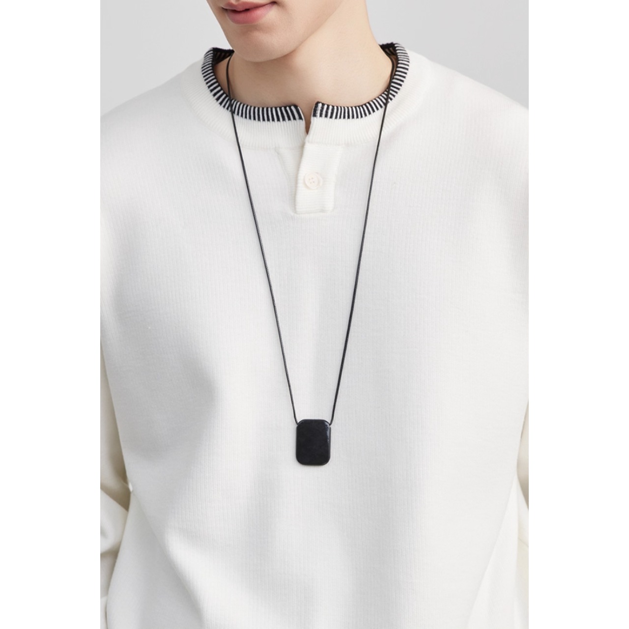 ヘンリーネック ドロップショルダーニット af0416