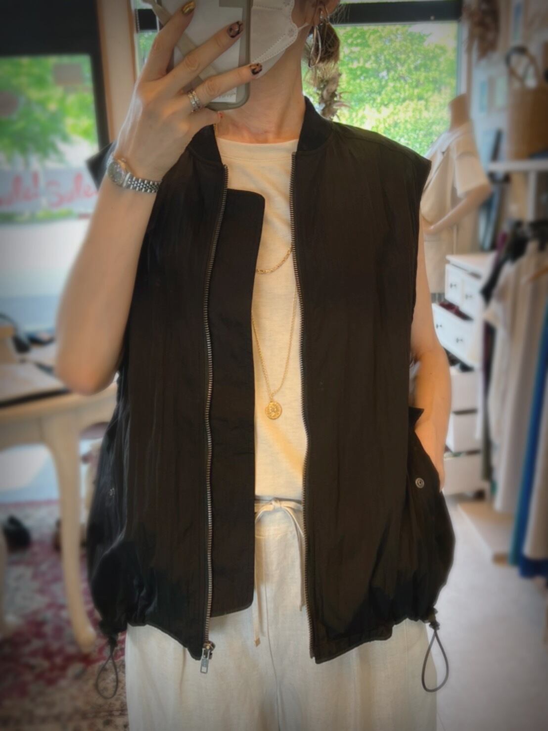 激安通販販売 chignon MA-1風ベスト setonda.com