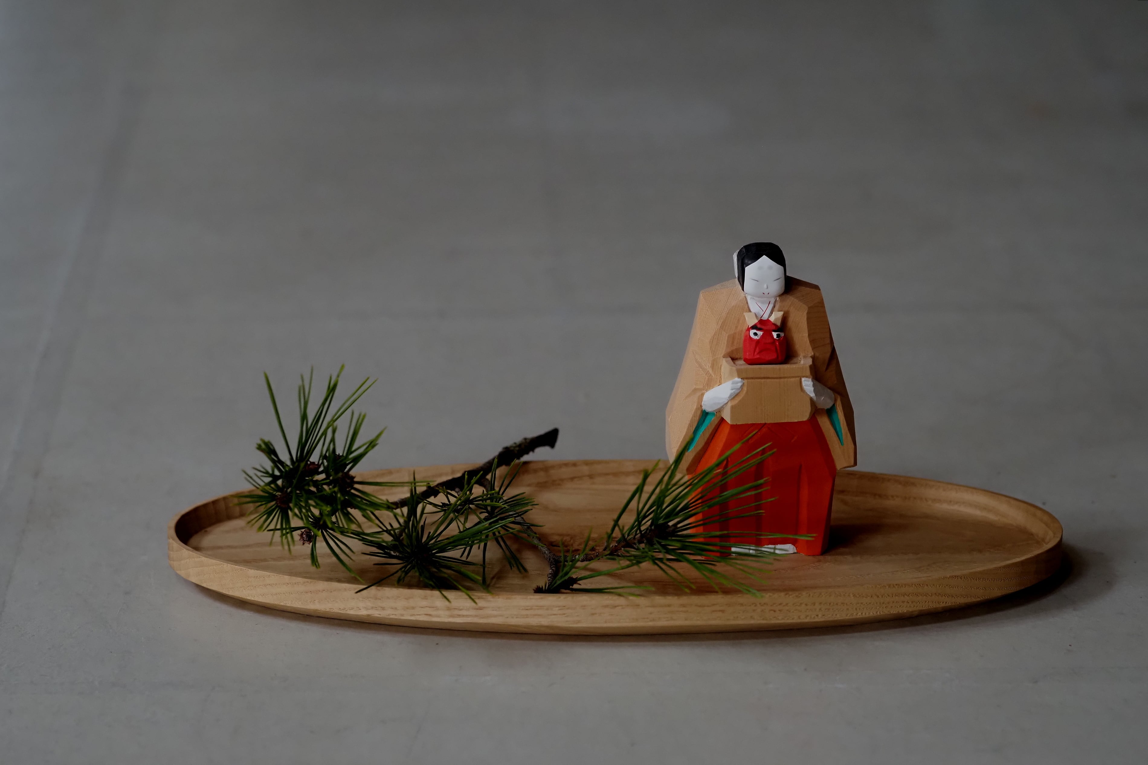 【期間限定価格／入手困難】奈良一刀彫／浦弘園　月こよみ 奈良一刀彫 「月こよみ」（作：浦弘園） 捧げ物12か月分付き : 奈良