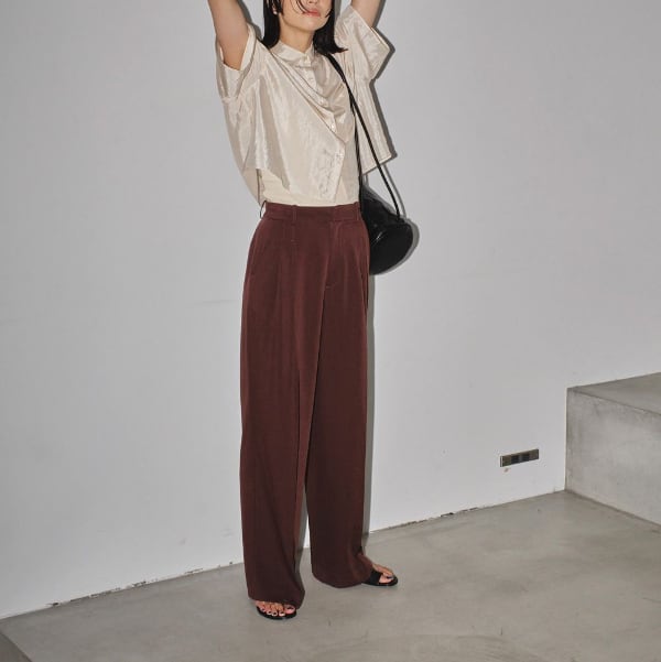 TODAYFUL トゥデイフル / Tuck Wide Trousers タックワイドトラウザー