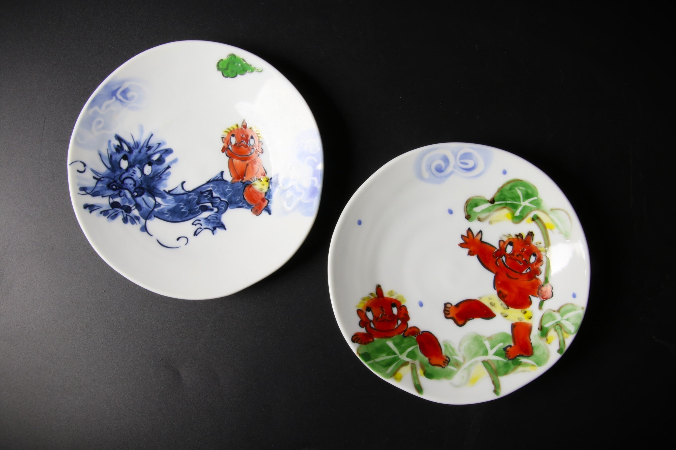 1055>鬼絵4寸皿 波佐見焼 | 陶香堂オンラインストア 1055>鬼絵4寸皿 波佐見焼 | 陶香堂オンラインストア
