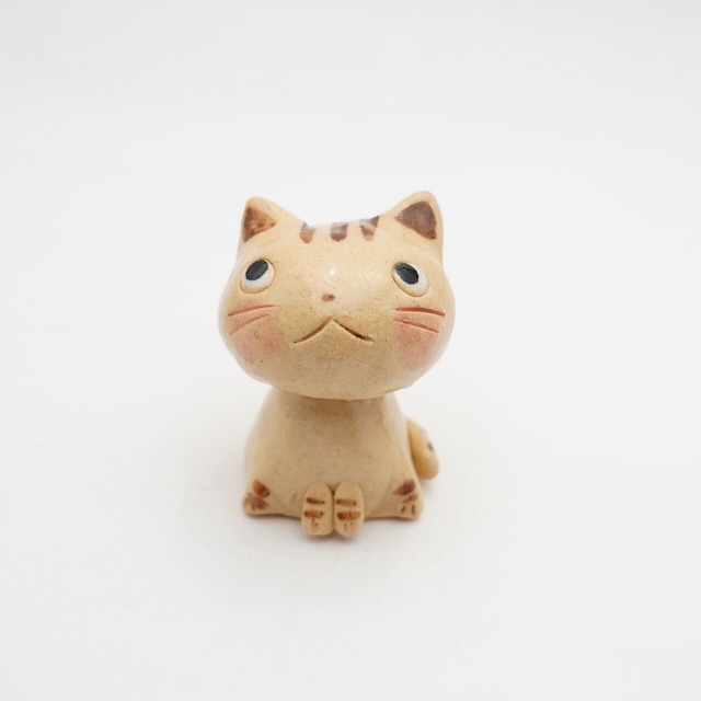 【置物】見上げ猫　⑬