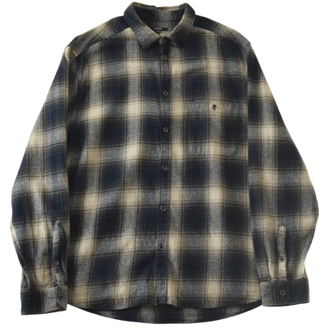 Ombre Check Heavy Cotton Flannel Shirt / オンブレチェック コットン