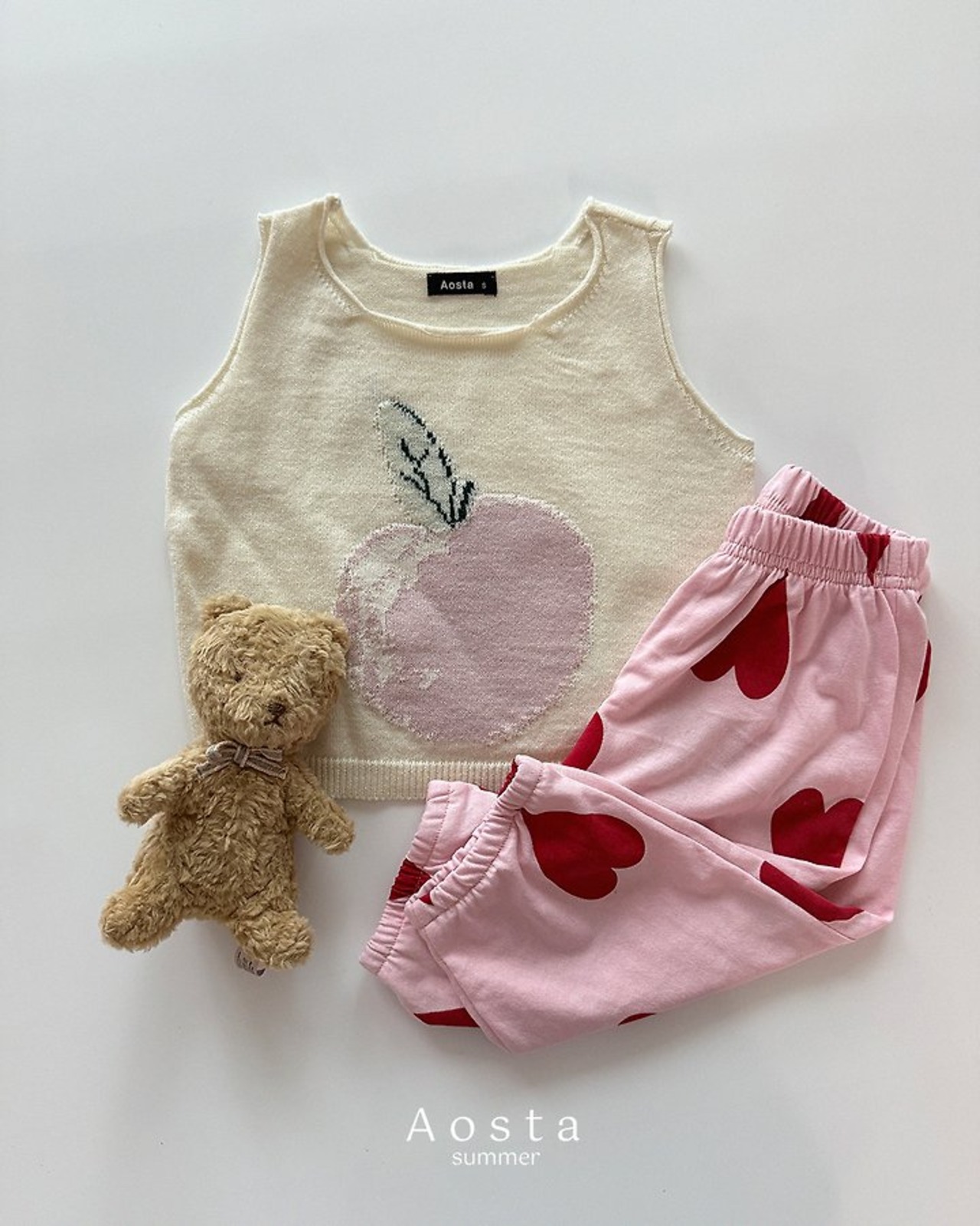 [Aosta] Sweater Fruit Vest / [아오스타] 니트과일베스트