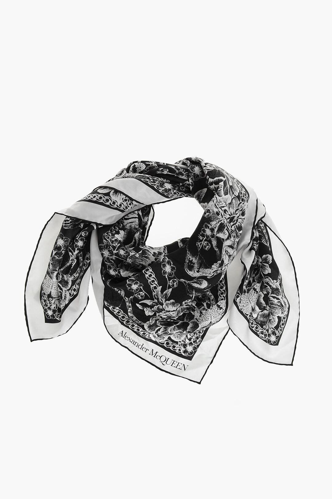 ALEXANDER MCQUEEN アレキサンダーマックイーン スカーフ シルク