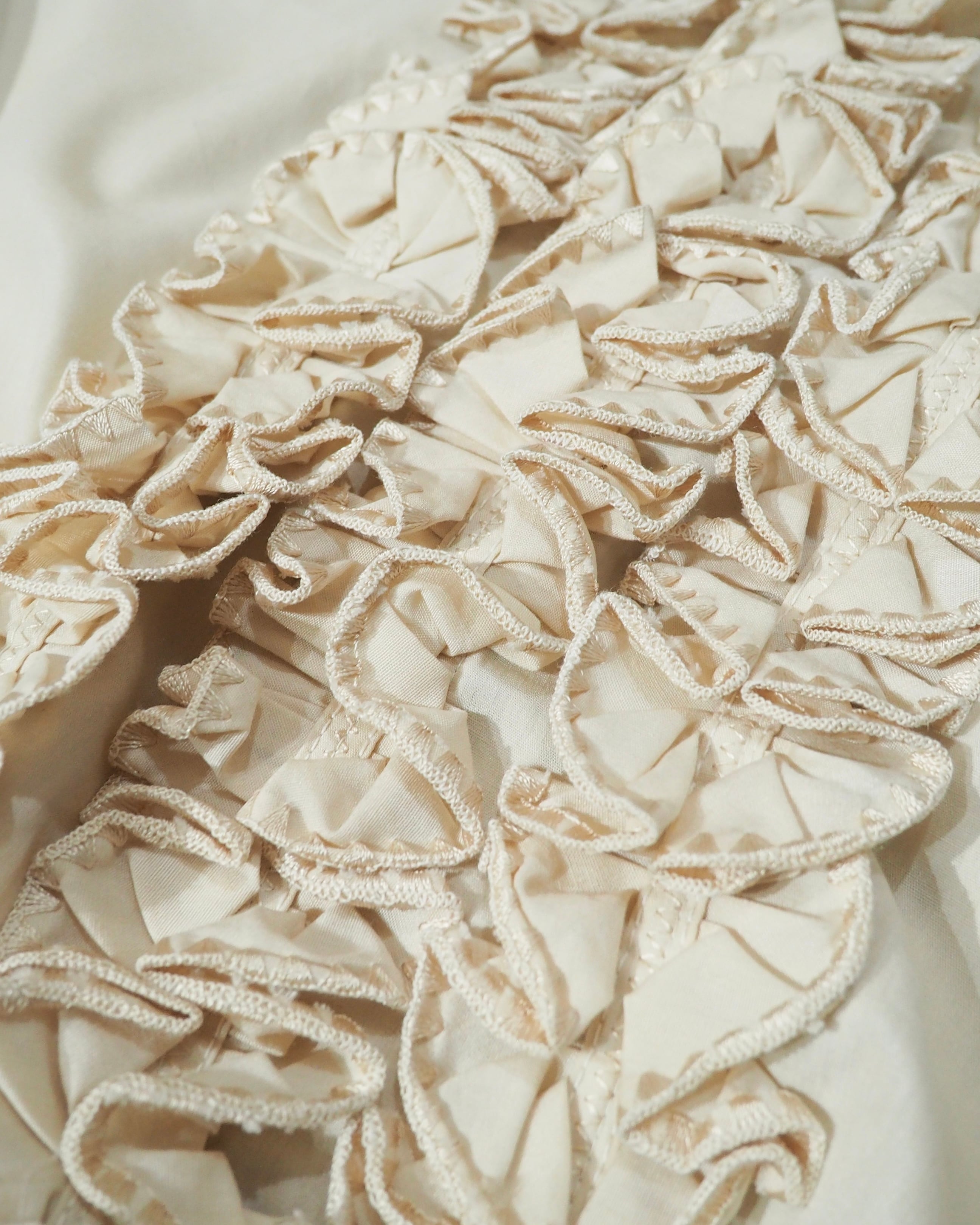 1970s ” Made in USA ” Beautiful Frill vintage Drape loose shirt