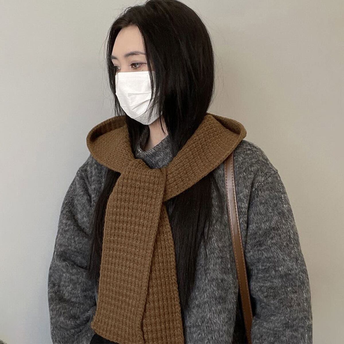 フード付き ニット マフラー バラクラバ レディース 秋冬 韓国 防寒 防風 保温 おしゃれ 大人 かわいい きれいめ ショール 小顔 暖かい 大人可愛い 大人女子