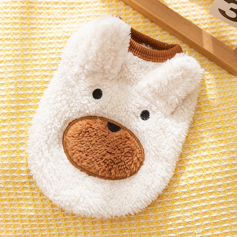 ペット服 もこもこクマさんトップス あったか 秋冬 ドッグウェア