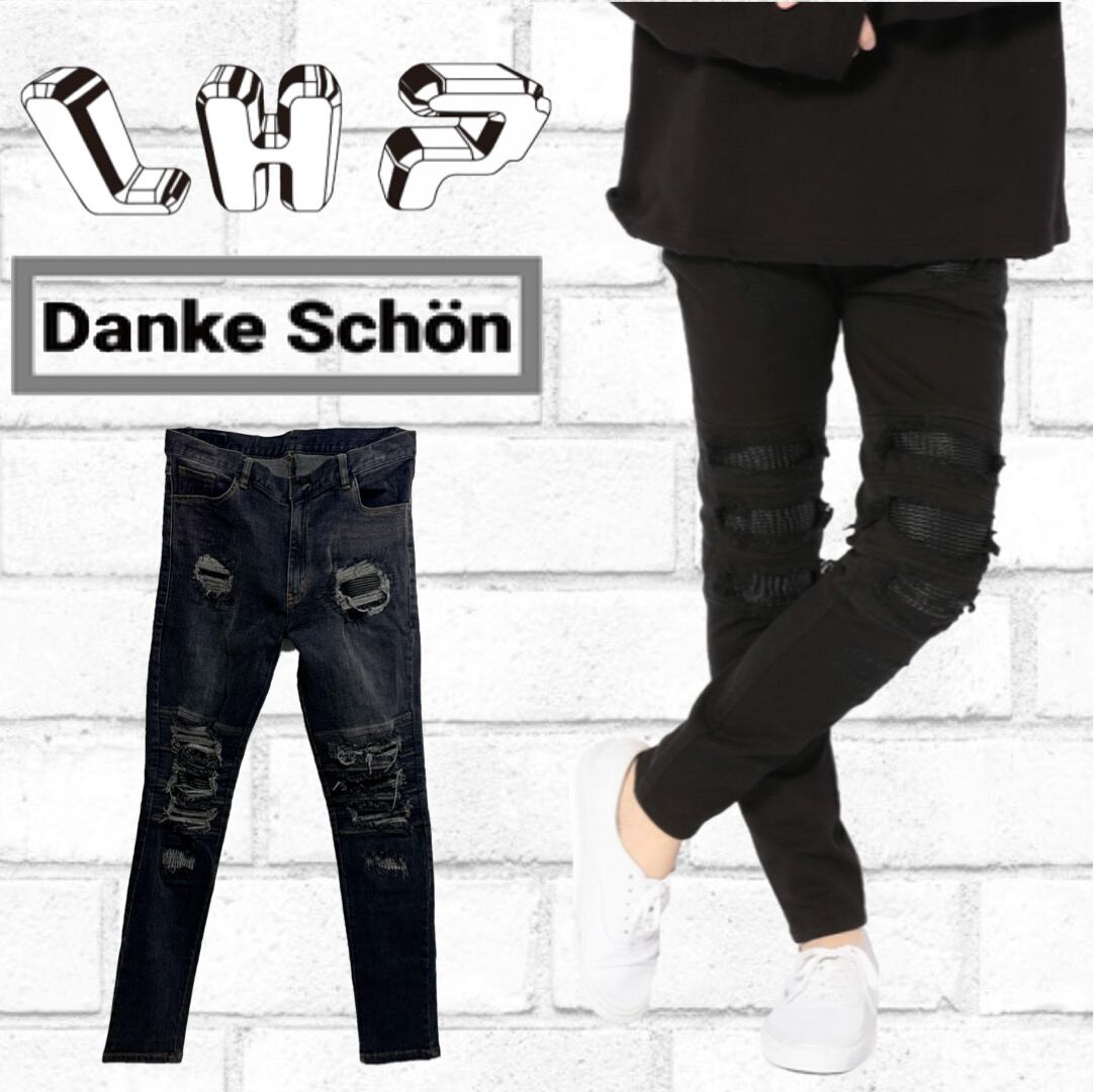 ダンケシェーン「 Danke Schon 」ストレッチ ダメージ バイカー Ｌ ...