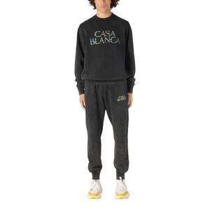 【CASABLANCA】ANGE DE JOUR STACKED LOGO CHENILLE(BLACK)