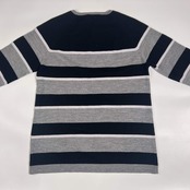 rosso vivo ロッソヴィーヴォ ボーダー柄 ウール ニット セーター 42/ブラック×グレー系 レディース