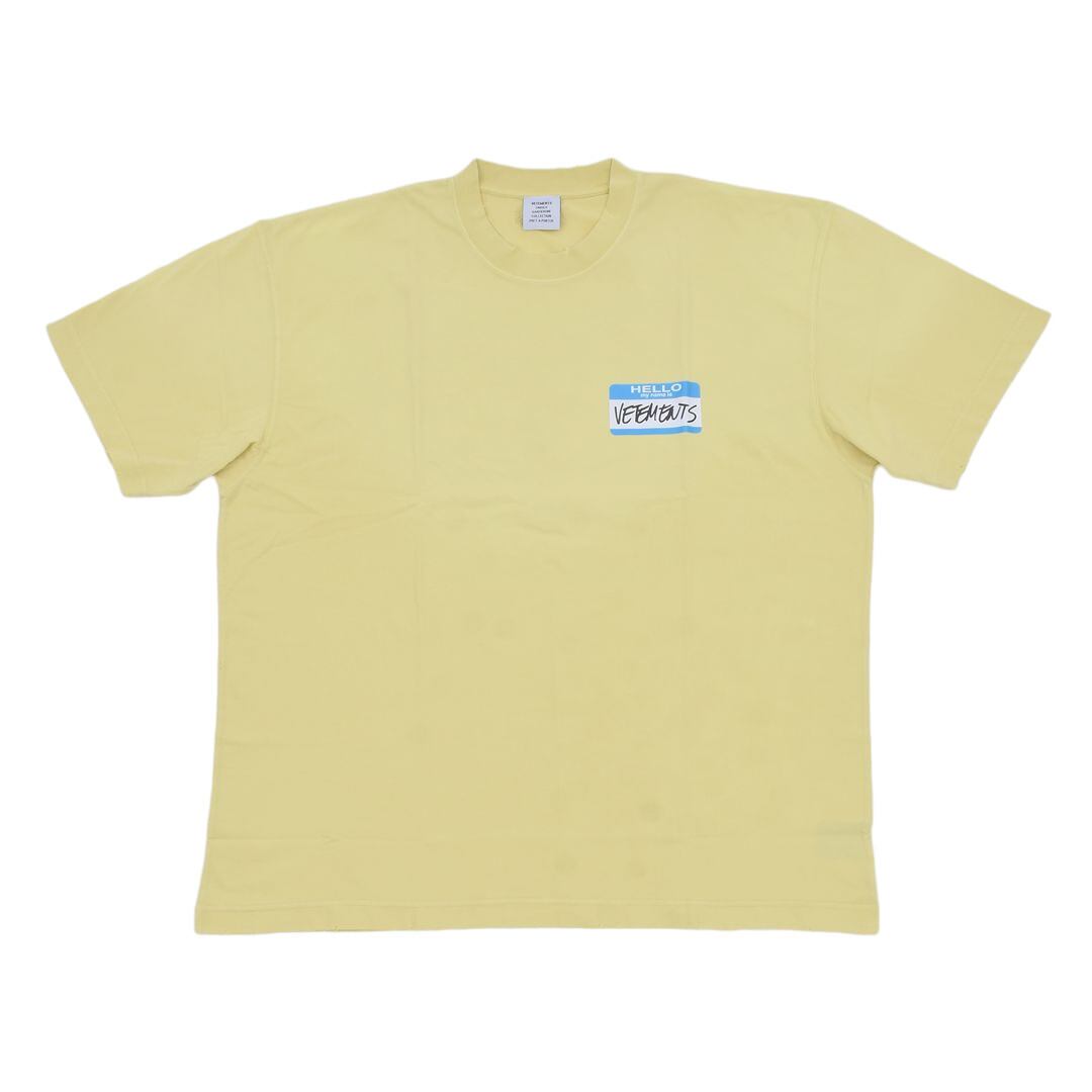 新品《 VETEMENTS 》My Name Is Faded Tee S