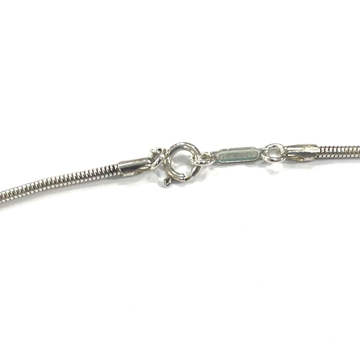 TIFFANY & Co.】 2772 1837 バーネックレス SV925 スネークチェーン