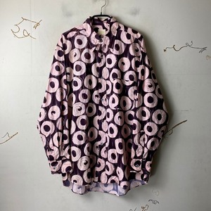 vintage TAKEO KIKUCHI circle print cotton shirt