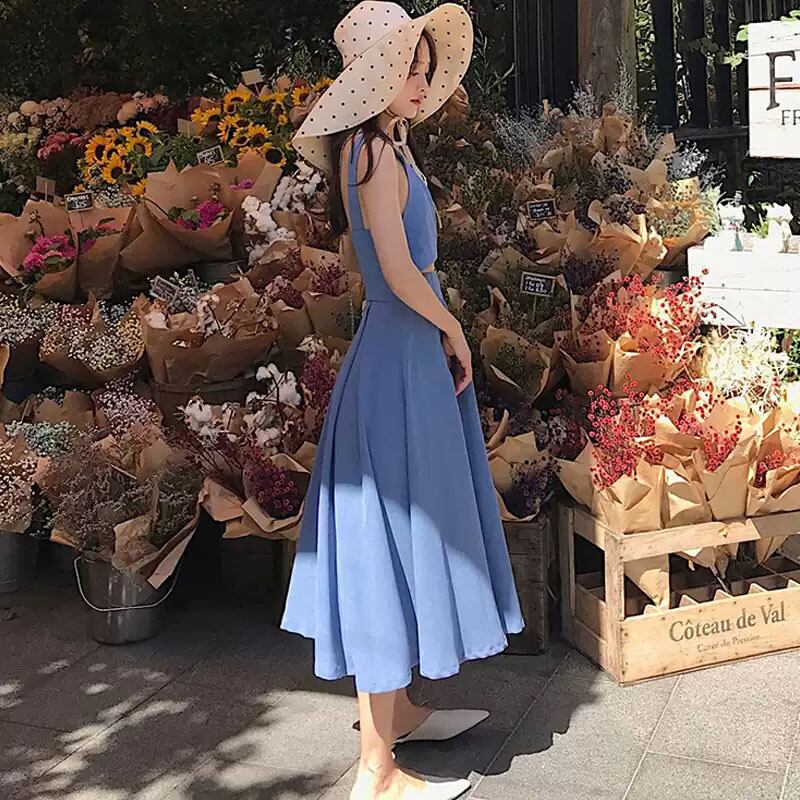 ミモレ丈 ワンピース プルオーバー ミモレ ミディアム丈 袖なし ...