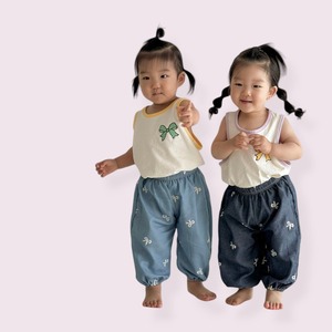 [Moran bebe] Ribbon Sleeveless / [모란] 리본나시