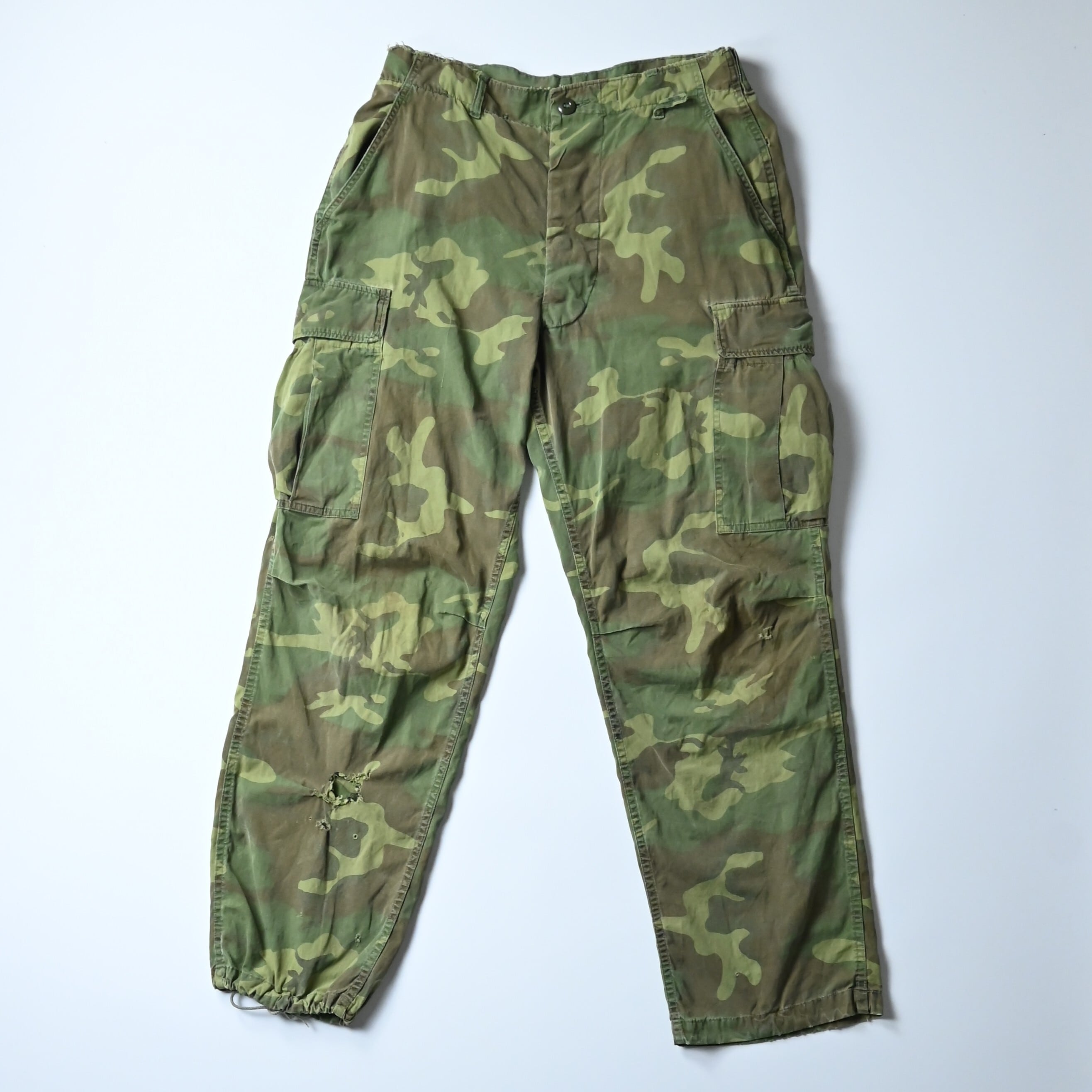 60's U.S ARMY ERDL Jungle Fatigue Pants 2nd Non-rip | GANKO