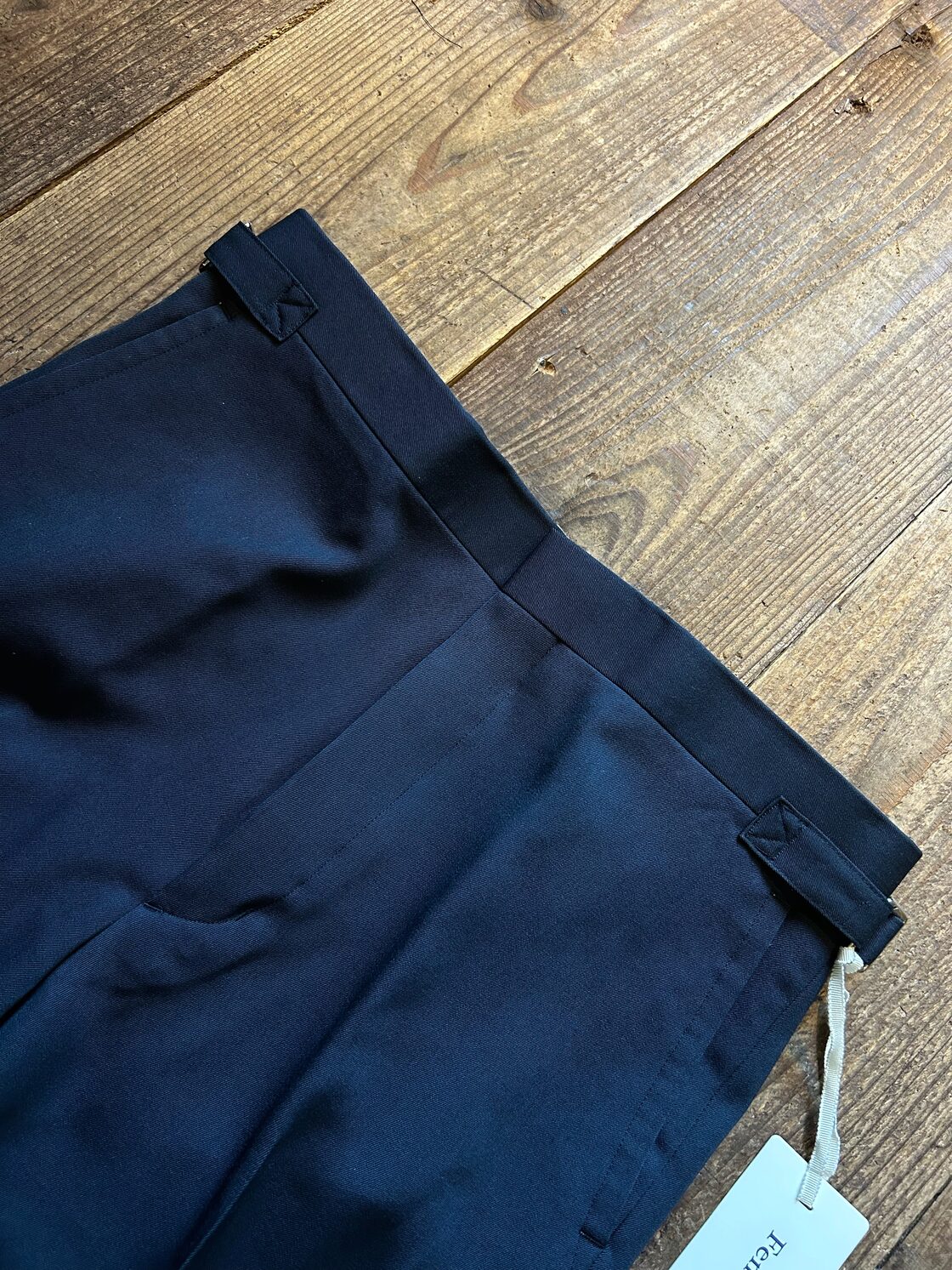 Fendart デニム カーキベージュ 38 1/2 Fendart moderate pants side 