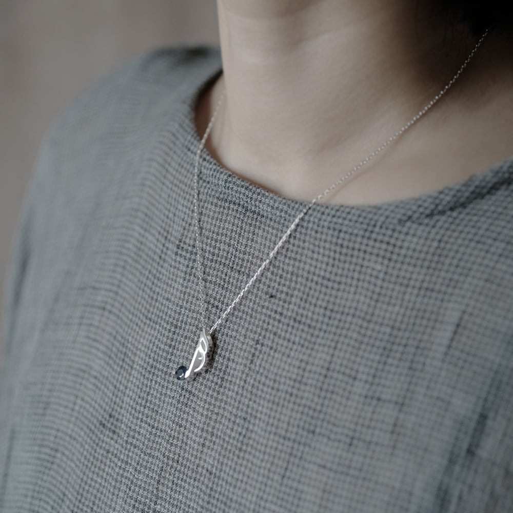 エメラルド 16分音符 ネックレス シルバー925 | クラウドジュエリー