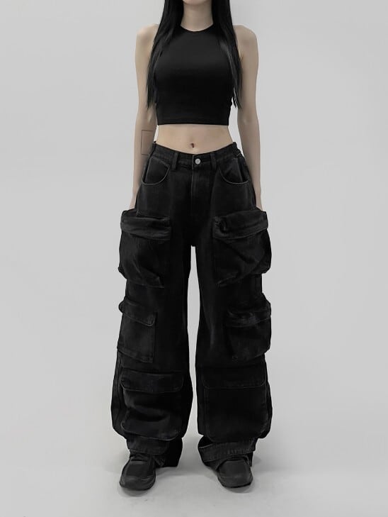 DISEL D-SIRE-CARGO デニム23SS aespaカリナ着用 ☆aespa カリナ 着用！！【NORDISK】レディース デニム