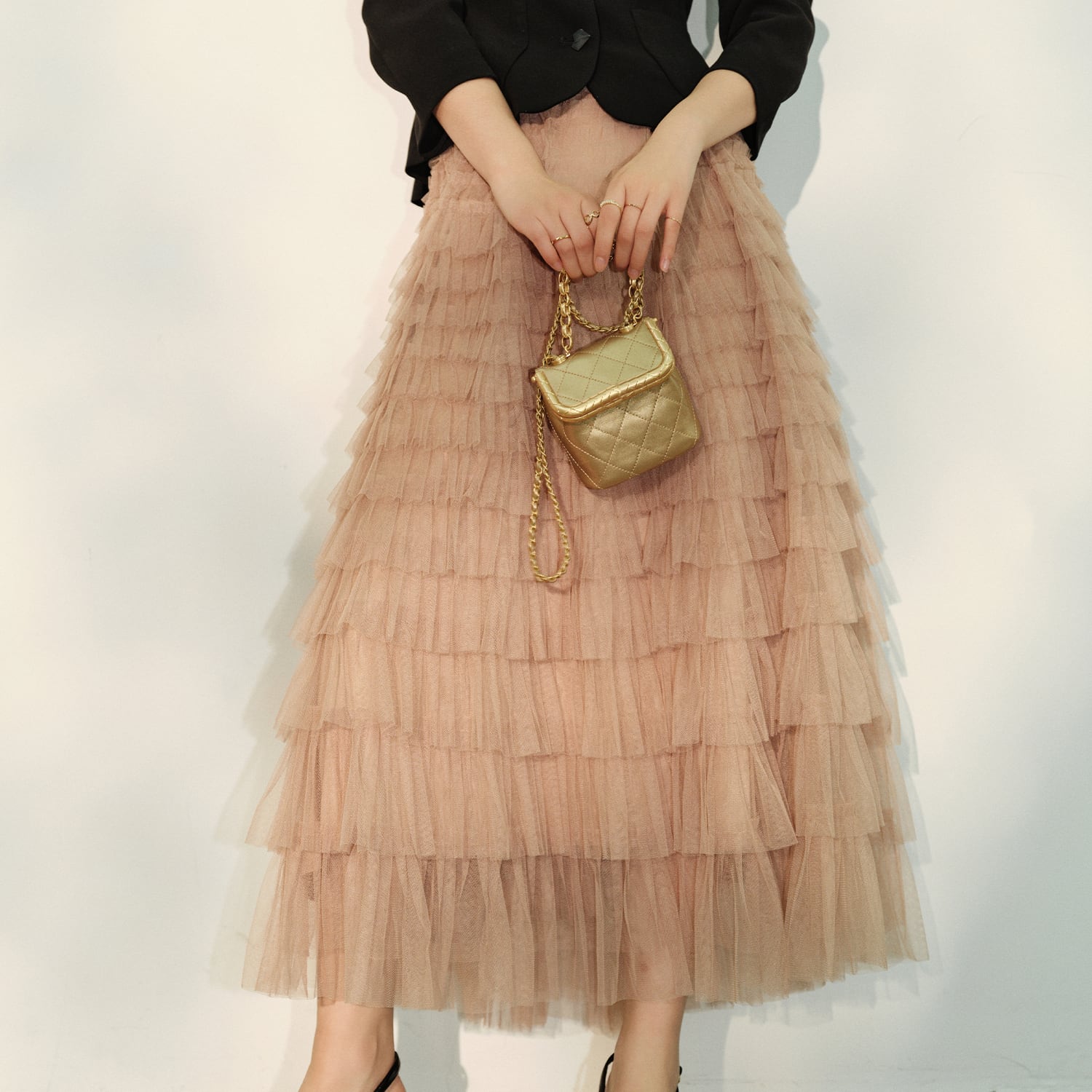 ティアードシフォンスカート A2363