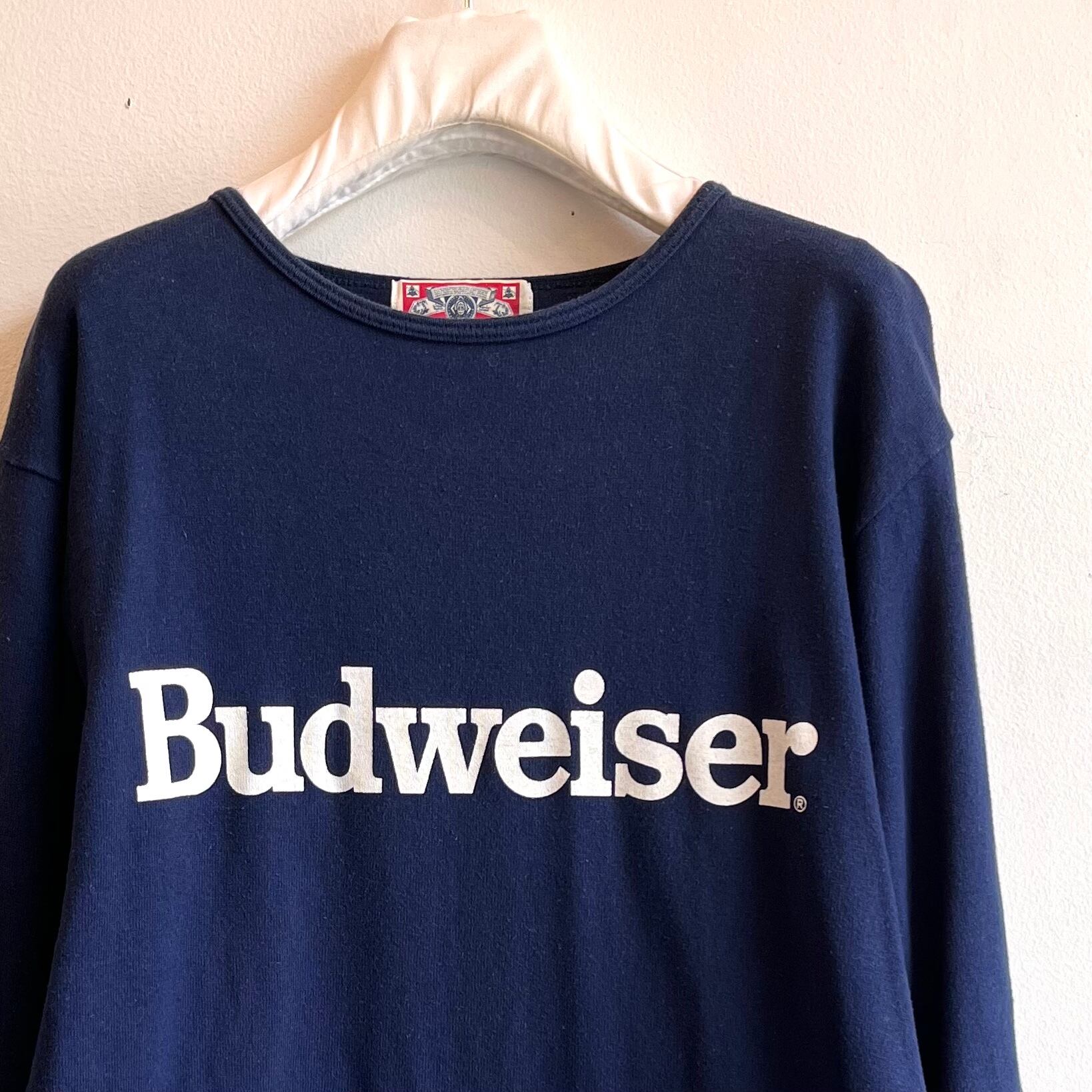 Budwiser バドワイザー 長袖Tシャツ ロンT スリーブプリント 00s - Tシャツ