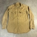 40s アメリカ軍 オフィサーシャツ マチ付き ベージュ
