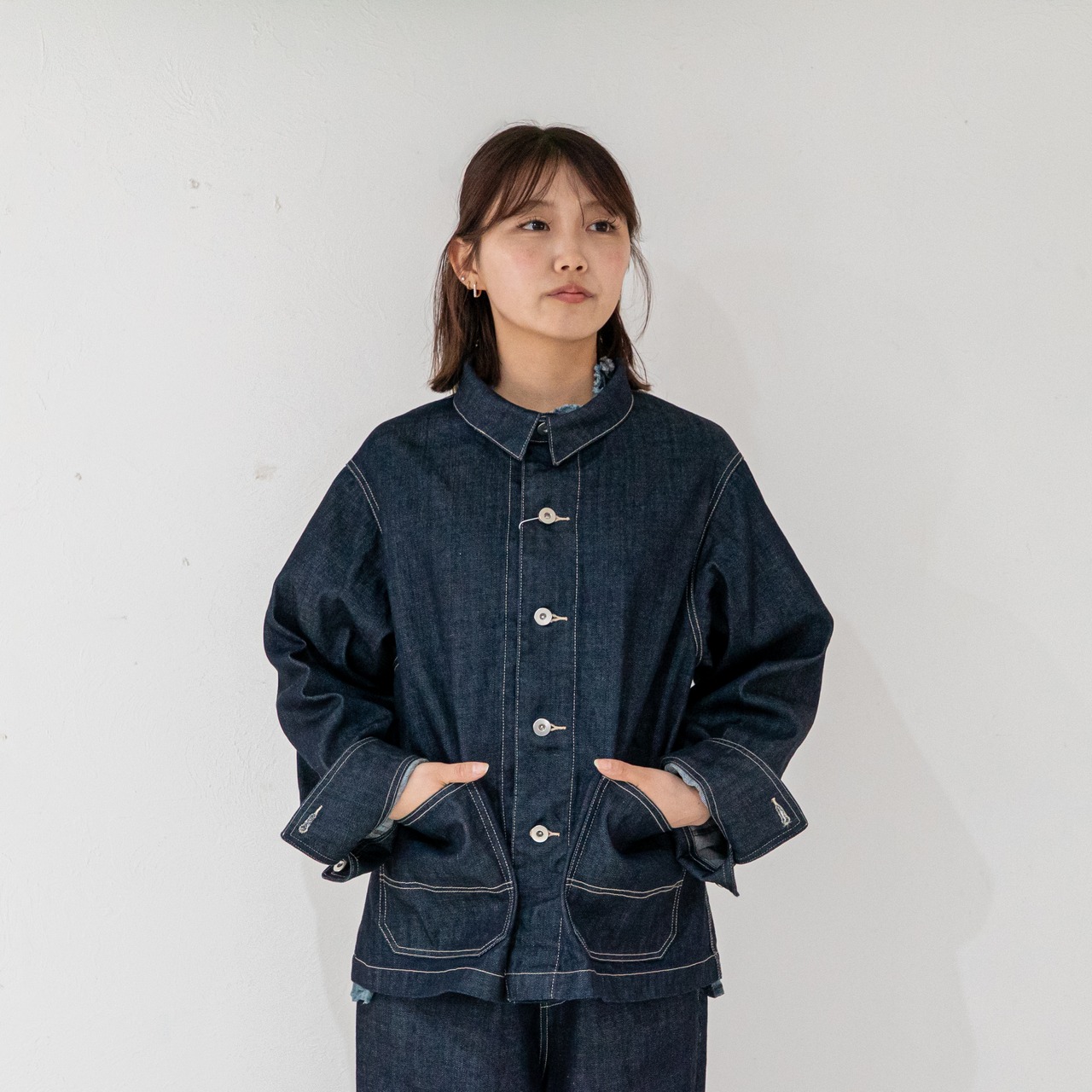MADE IN JAPAN DENIM COVERALLS/VENT BLANK/デニムジャケット/カバーオール/デニム/セットアップ　可
