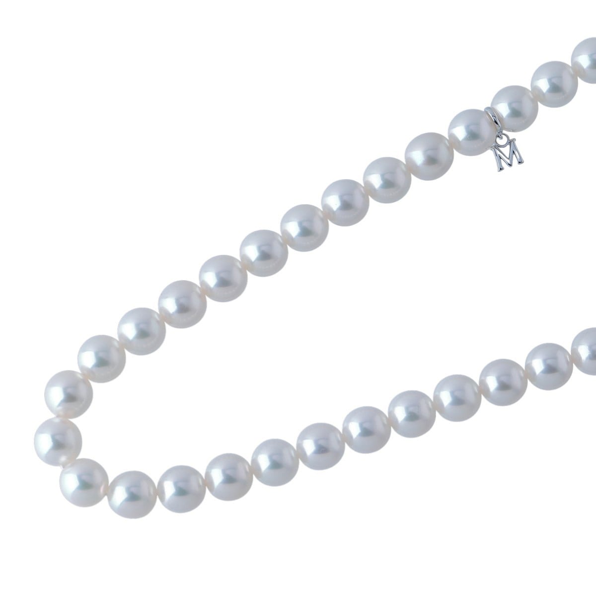 ミキモト パール ネックレス アコヤパール7.5mm～8.0mm 42cm K18WG/SV