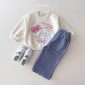 【取寄】Dailybebe マイリトルトレーナー ピッグ ラビット|秋服|韓国子供服|26/AT