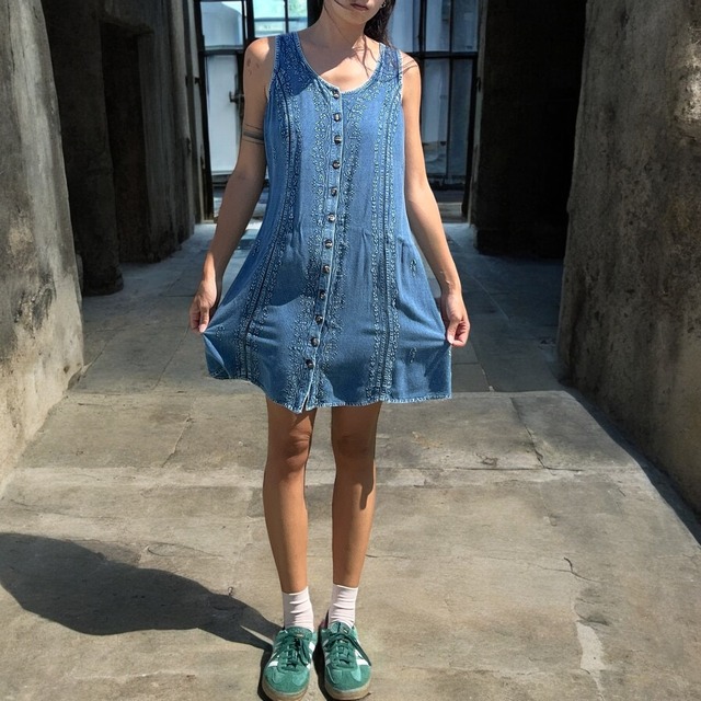 【LADIES】vintage embroidery dress