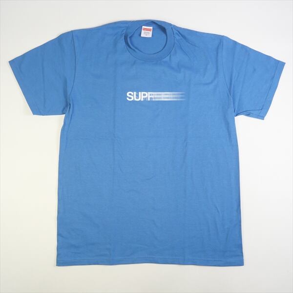 SUPREME シュプリーム 23SS Motion Logo Tee モーション ロゴ 半袖Tシャツ Faded Blue ブルー